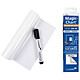 Legamaster Magic-Chart Note per lavagna bianca A4 Confezione di 25 fogli bianchi elettrostatici A4 con pennarello cancellabile
