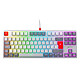 Xtrfy K4 TKL RGB Retro Wired gaming keyboard - compact TKL - mechanical switches (Kailh Red RGB switches) - aluminium frame - RGB backlighting - AZERTY, French