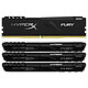 HyperX Fury 128 Go (4x 32 Go) DDR4 2400 MHz CL15 Kit Quad Channel 4 barrettes de RAM DDR4 PC4-19200 - HX424C15FB3K4/128