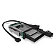 ICY BOX IB-174SSK-U 2-bay mobile rack for 1 x 2.5" hard drive and 3.5" Serial ATA/SAS hard drive (in 5.4" bay) with 2 x USB 3.0 ports