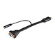Akasa AK-CBHD18-20BK (20 cm) Adaptateur HDMI vers VGA + Jack Audio 3.5 mm (Mâle/Femelle) - 20 cm
