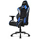 AKRacing Core LX (blu) Sedile in similpelle con schienale regolabile a 180° e braccioli 3D per i giocatori (fino a 150 kg)