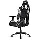 AKRacing Core LX (bianco) Sedile in similpelle con schienale regolabile a 180° e braccioli 3D per i giocatori (fino a 150 kg)