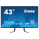 iiyama 42.5" - ProLite X4372UHSU-B1 3840 x 2160 pixels - 4 ms - Format large 16/9 - 4K - Dalle IPS - HDR - HDMI/DisplayPort - Noir