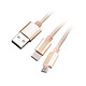 Akasa AK-CBUB42-12GL USB Type-A to USB Type-C / Micro USB Type-B Cable - 120 cm