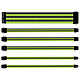 Cooler Master Kit di cavi di estensione con manicotto nero/verde Kit di estensione universale del cavo di alimentazione (nero/verde)