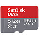 SanDisk Ultra Android microSDXC 512 Go + Adaptateur SD Carte mémoire microSDXC UHS-I A1 512 Go avec adaptateur SD