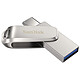 SanDisk Ultra Dual Drive Luxe USB-C 64 Go Clé USB 3.0 64 Go à double connectique USB-C / USB-A