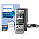 Philips DPM6000 8 GB digital voice recorder with two microphones and SD slot
