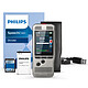 Philips DPM7200 8 GB digital voice recorder with two microphones and SD slot