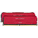Ballistix Red 16 GB (2 x 8 GB) DDR4 2666 MHz CL16 Kit di RAM DDR4 PC4-21300 a doppio canale - BL2K8G26C16U4R