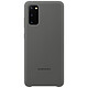 Samsung Coque Silicone Gris Galaxy S20 Coque en silicone pour Samsung Galaxy S20