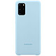 Samsung Coque Silicone Bleu Galaxy S20+ Coque en silicone pour Samsung Galaxy S20+