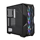 Cooler Master MasterBox TD500 Mesh ARGB Black Mid Tower Case with mesh and glass center dip