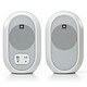 JBL 104-BT Blanc Paire d'enceintes de monitoring compactes 60 Watts avec Bluetooth 5.0