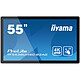 iiyama 55" LED - ProLite TF5538UHSC-B2AG Écran tactile interactif 4K UHD 16:9 - IPS - 1100:1 - 8 ms - 24/7 - Portrait/Paysage - HDMI/DisplayPort/RJ45 - Haut-parleurs intégrés