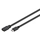 Goobay Cable USB 3.0 Tipo-C (1m) Negro Cable de extensión USB 3.0 Tipo-C (macho/hembra) - 1 metro