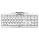 Cherry Secure Board 1.0 (grey) Keyboard - smart card reader and RFID/NFC reader - authentication and encryption scuris mode - AZERTY, French