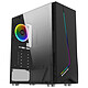 Xigmatek Eros Medium tower case with tempered glass centre, Rainbow LED strip and 120mm RGB fan