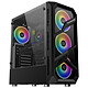 Xigmatek Lamiya Medium tower case with tempered glass core and 4 x 120mm RGB fans