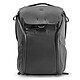 Peak Design Everyday BackPack V2 20L Black 20 Litre Multipurpose Backpack - APN Accessories - 15" PC Slot - Removable Spacers - Recyclable Rainproof Fabric