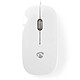 Nedis Mouse Ottico Cablato Bianco Mouse con cavo - ambidestro - sensore ottico 1000 dpi - 3 pulsanti - USB