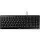 Cherry Stream Keyboard (black) - QWERTY, US Flat keyboard - scissor switches - laser-marked flat keys - silent typing - multimedia functions - spill-resistant - QWERTY, US