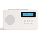 Livoo RA1049 White Compact FM/DAB radio with RDS and headphone jack