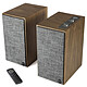 Klipsch The Fives Walnut Pair of Wireless Hi-Fi Speakers - 2 x 80 Watts - Hi-Res Audio - Bluetooth 5 - HDMI ARC - Phono - Subwoofer Out