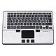 Mousetrapper Alpha Compact ergonomic keyboard - Bluetooth - Integrated wrist rest and trackpad - QWERTY, French