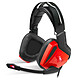 Spirit of Gamer Xpert-H100 Red Edition Auriculares con microfono Gamer con sonido surround virtual 7.1 y retroiluminación roja (USB / PC)