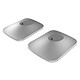 KEF P1 Silver Pack of 2 aluminium stands for LSX speakers