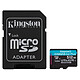 Kingston Canvas Go! Plus SDCG3/512GB  Tarjeta de memoria MicroSDXC UHS-I U3 V30 A2 de 512 GB + Adaptador SD