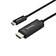 Cable adaptador USB-C a HDMI 4K 60 Hz de StarTech.com 1m Cable adaptador de USB-C a HDMI - Macho / Macho - 1 metro (compatible con 4K a 60 Hz) - Negro