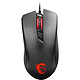 MSI Clutch GM10 Black Wired gaming mouse - case - 2400 dpi optical sensor - 4 buttons - 4 colour backlight