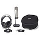 Samson C01U Pro Podcasting Pack Podcast kit with supercardiode condenser microphone, table stand, USB cable, semi-open earphones and carrying case