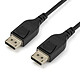 Cable de vídeo DisplayPort 1.4 de StarTech.com - 2 m Cable DisplayPort 1.4 macho/macho con cierre certificado VESA 8K 60 Hz - 2 m - Negro