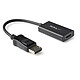 Cable adaptador de DisplayPort a HDMI de StarTech.com Cable DisplayPort 1.4 a HDMI 2.0b (macho/hembra) - 4K Ultra HD 60 Hz con HDR - Negro