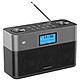 Kenwood CR-ST50DAB Gris Radio-réveil compact stéréo avec tuner FM/DAB+, Bluetooth et prises Jack 3.5 mm