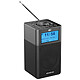 Kenwood CR-M10DAB Gris Radio-réveil compact mono avec tuner FM/DAB+, Bluetooth et prises Jack 3.5 mm