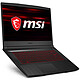 MSI GF65 Thin 10SER-806XFR Intel Core i5-10300H 16 Go SSD 512 Go 15.6" LED Full HD 144 Hz NVIDIA GeForce RTX 2060 6 Go Wi-Fi AX/Bluetooth Webcam FreeDOS
