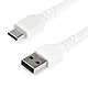 StarTech.com Câble USB-C vers USB 2.0 de 1 m - Blanc Cordon USB-C mâle / USB-A 2.0 mâle - Durable - 1 mètre - Blanc