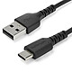 StarTech.com Câble USB-C vers USB 2.0 de 2 m - Noir Cordon USB-C mâle / USB-A 2.0 mâle - Durable - 2 mètres - Noir