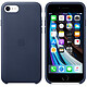 Apple Coque en cuir Bleu Nuit Apple iPhone SE Coque en cuir pour Apple iPhone SE