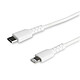 StarTech.com Câble USB Type-C vers Lightning - 1 m - Blanc Câble USB 2.0 Type-C vers Lightning - Mâle/Mâle - Certification MFi - 1 mètre - Blanc