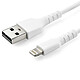 StarTech.com USB Type-A to Lightning cable - reinforced - 1 m - White USB 2.0 Type-A to Lightning Cable - Male/Male - Reinforced - MFi Certification - 1 metre - White