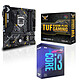 Kit Upgrade PC Core i3F ASUS TUF B360M-PLUS GAMING Carte mère Socket 1151 Intel B360 Express + CPU Intel Core i3-9100F (3.6 GHz / 4.2 GHz)