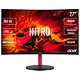 Acer 27" LED - Nitro XZ272UPbmiiphx 2560 x 1440 píxeles - 4 ms (gris a gris) - pantalla ancha 16/9 - panel VA curvado - 165 Hz - FreeSync - HDR - HDMI/DisplayPort - Negro/Rojo