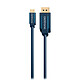 Clicktronic USB-C / DisplayPort cable (Mle/Mle) - 1 m USB-C to DisplayPort cable with shielding - 1 mtr