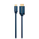 Cable Clicktronic USB-C / HDMI (Macho/Macho) - 3 m Cable USB-C a HDMI con blindaje - 3 metros